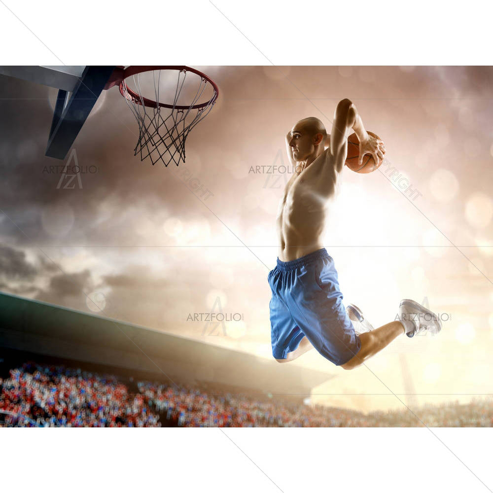 Basketball Player In Action — Adult custom art by ArtzFolio
