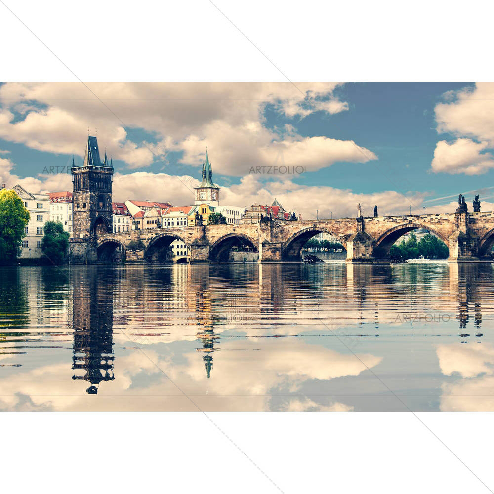 Charles Bridge & Prague Castle — custom-size art design 5006358