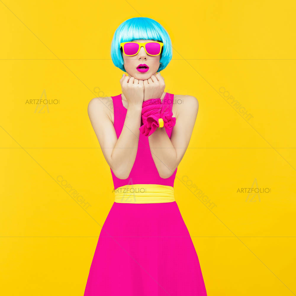 Crazy Glamorous Lady — custom-size art design 5006361
