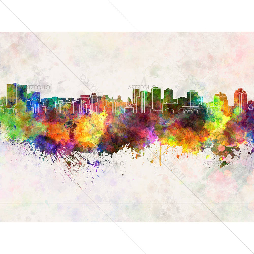 Halifax, Canada, Skyline — Abstract custom art by ArtzFolio