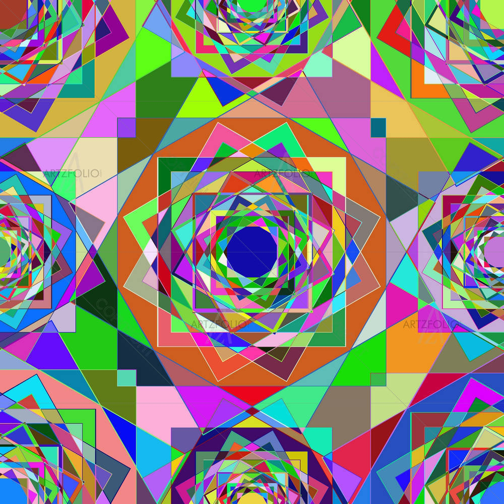 Kaleidescope Mosaic — custom-size art design 5006401