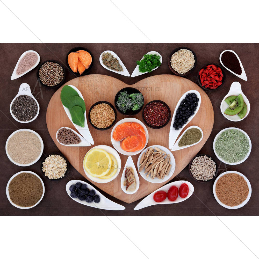 Heart Shaped Food Selection Display D2 — Cuisine custom art by ArtzFolio