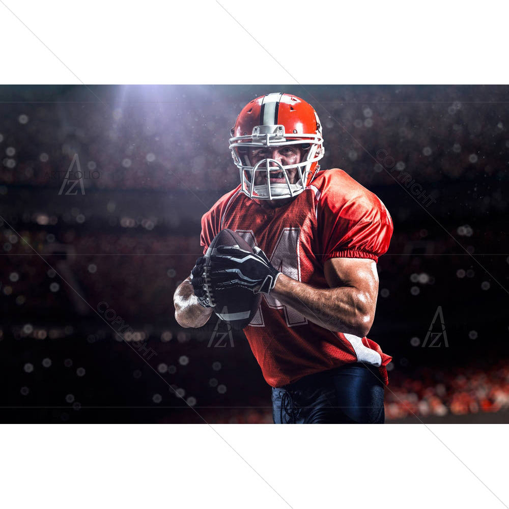 American Football Sportsman Player In Stadium D1 — custom-size art design 5006459