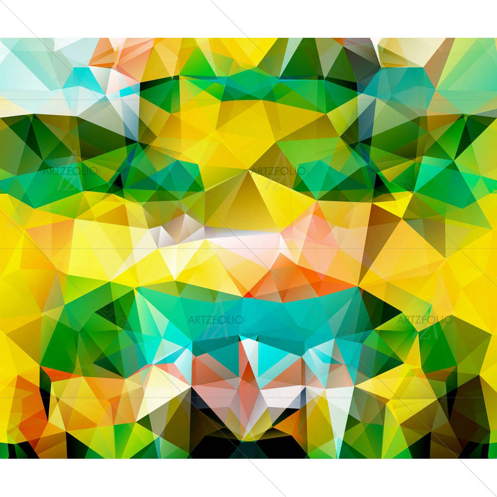 Triangle Geometric Mosaic D1 — custom-size art design 5006463