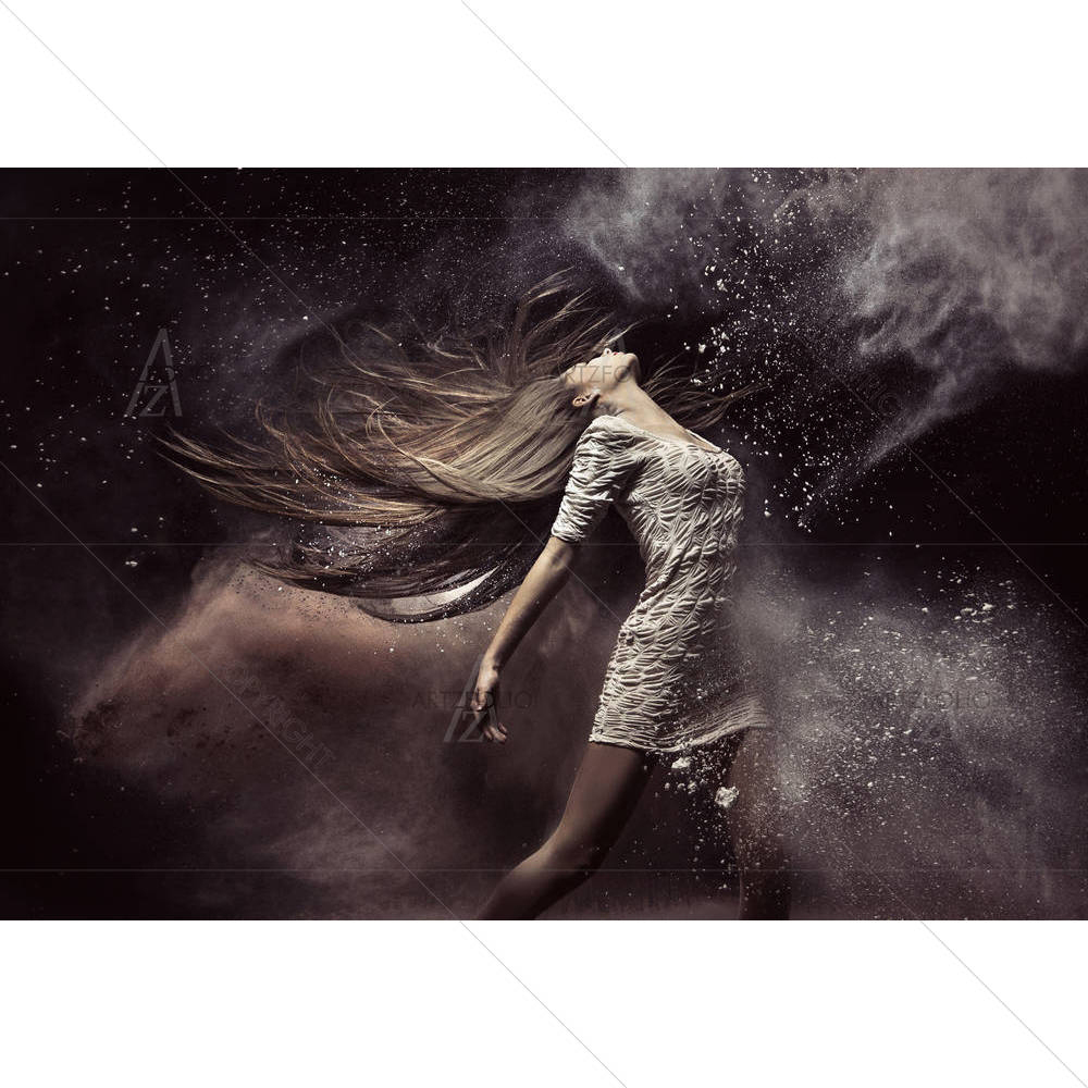 Ballet Dancer Portrait — custom-size art design 5006469