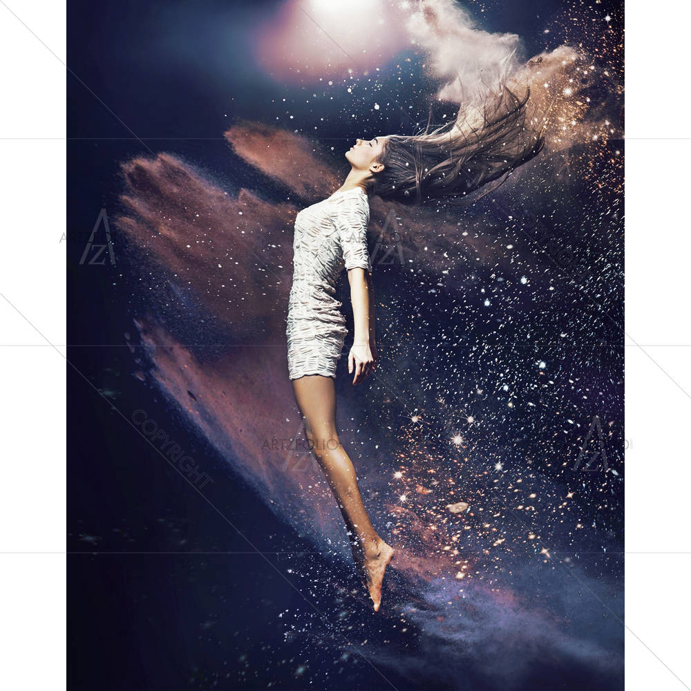Ballet Dancer Among The Dust — Asian custom art by ArtzFolio