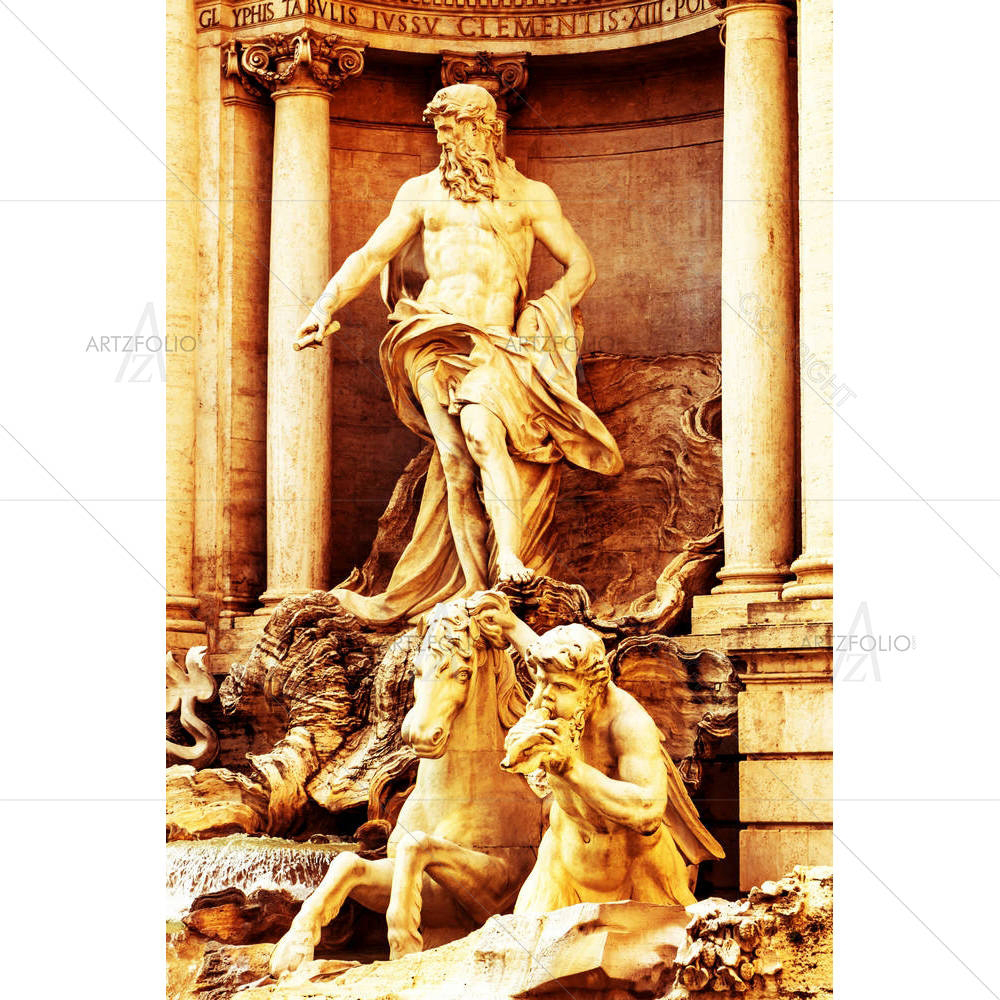 Trevi Fountain of Rome, Italy — Architecture custom art by ArtzFolio
