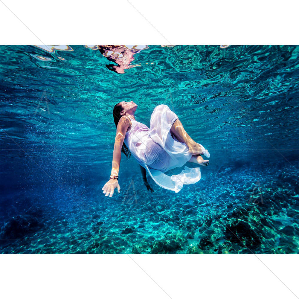 Female Dancing Underwater — Adult custom art by ArtzFolio