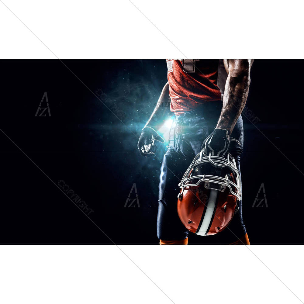 American Football Sportsman Player In Stadium D2 — custom-size art design 5006516