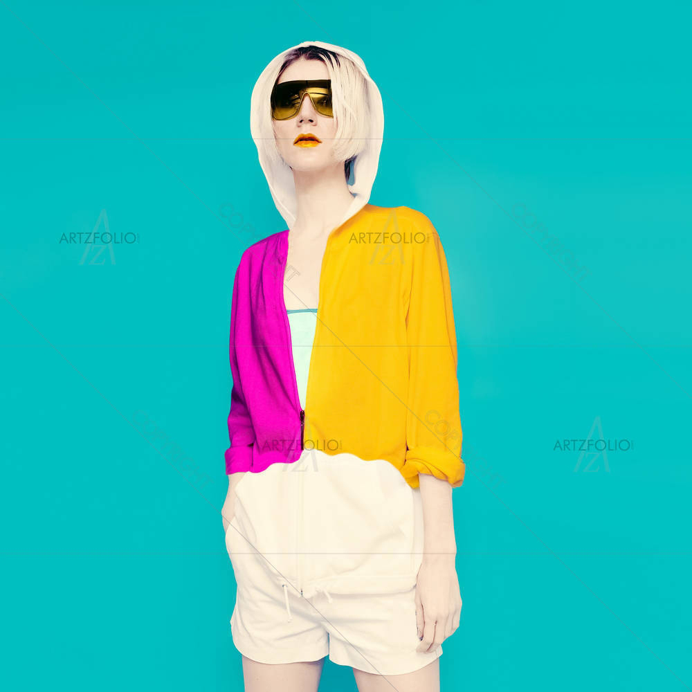 Blonde in Sportswear — custom-size art design 5006517