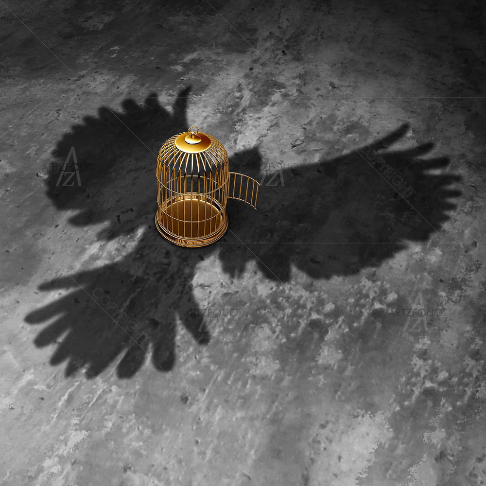Cage Freedom Art — Devotional custom art by ArtzFolio