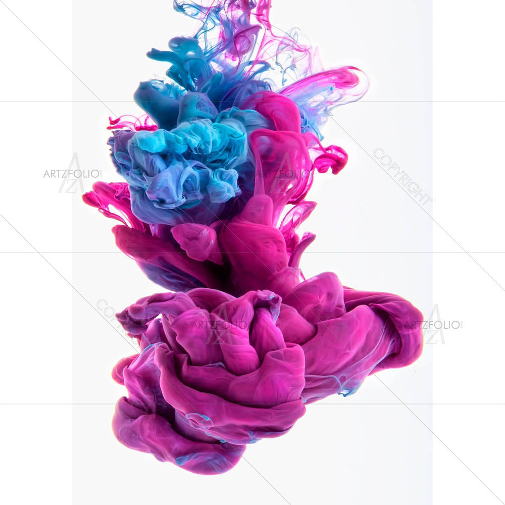 Ink Drop Swirling In Water D2 — custom-size art design 5006528