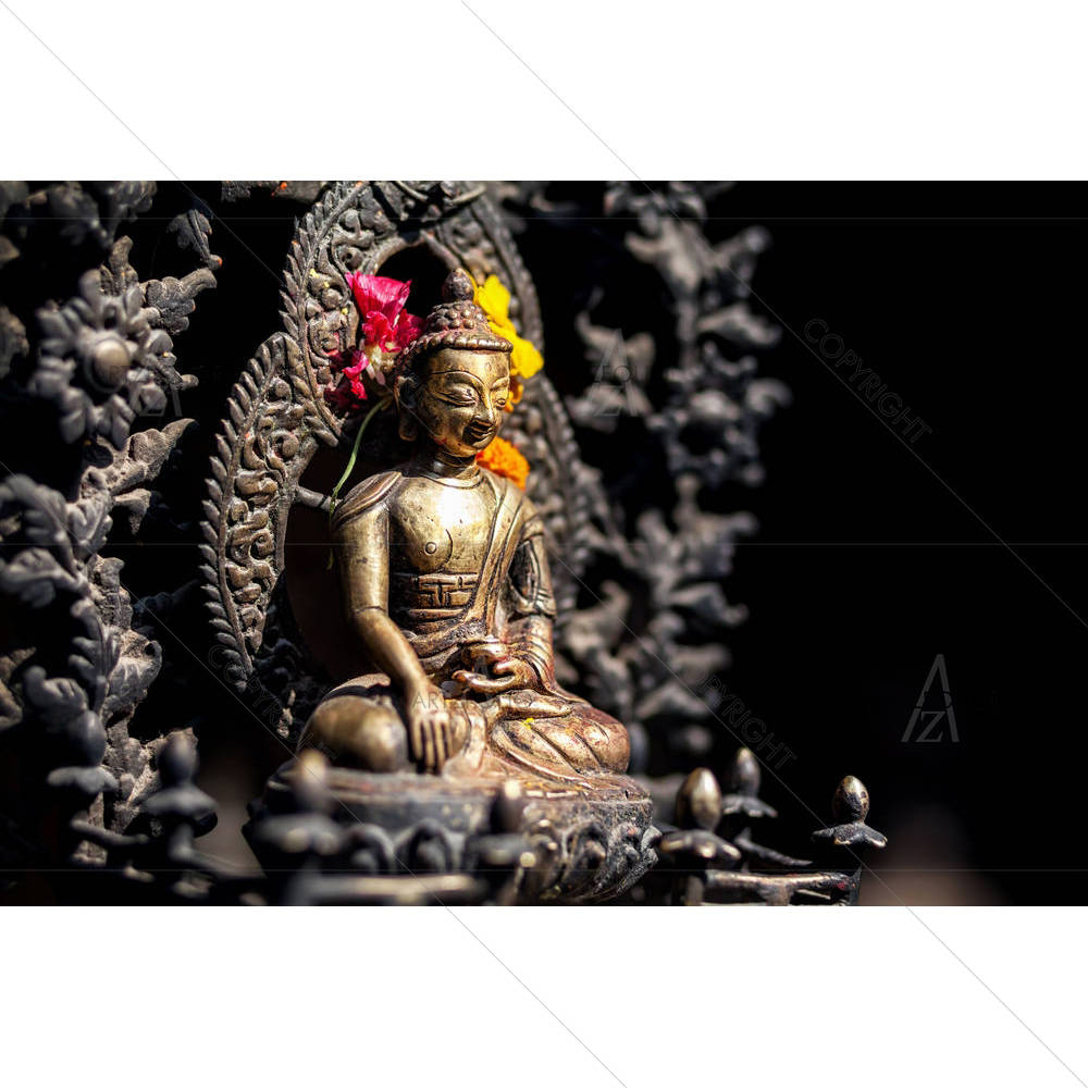 Lord Buddha, Patan, Nepal — custom-size art design 5006538