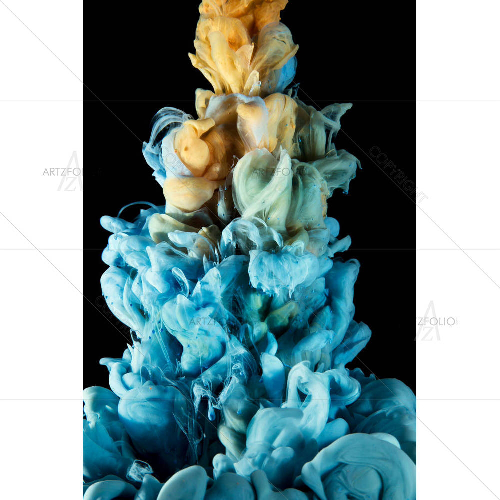 Motion Color Ink Drop D2 — Botanical custom art by ArtzFolio