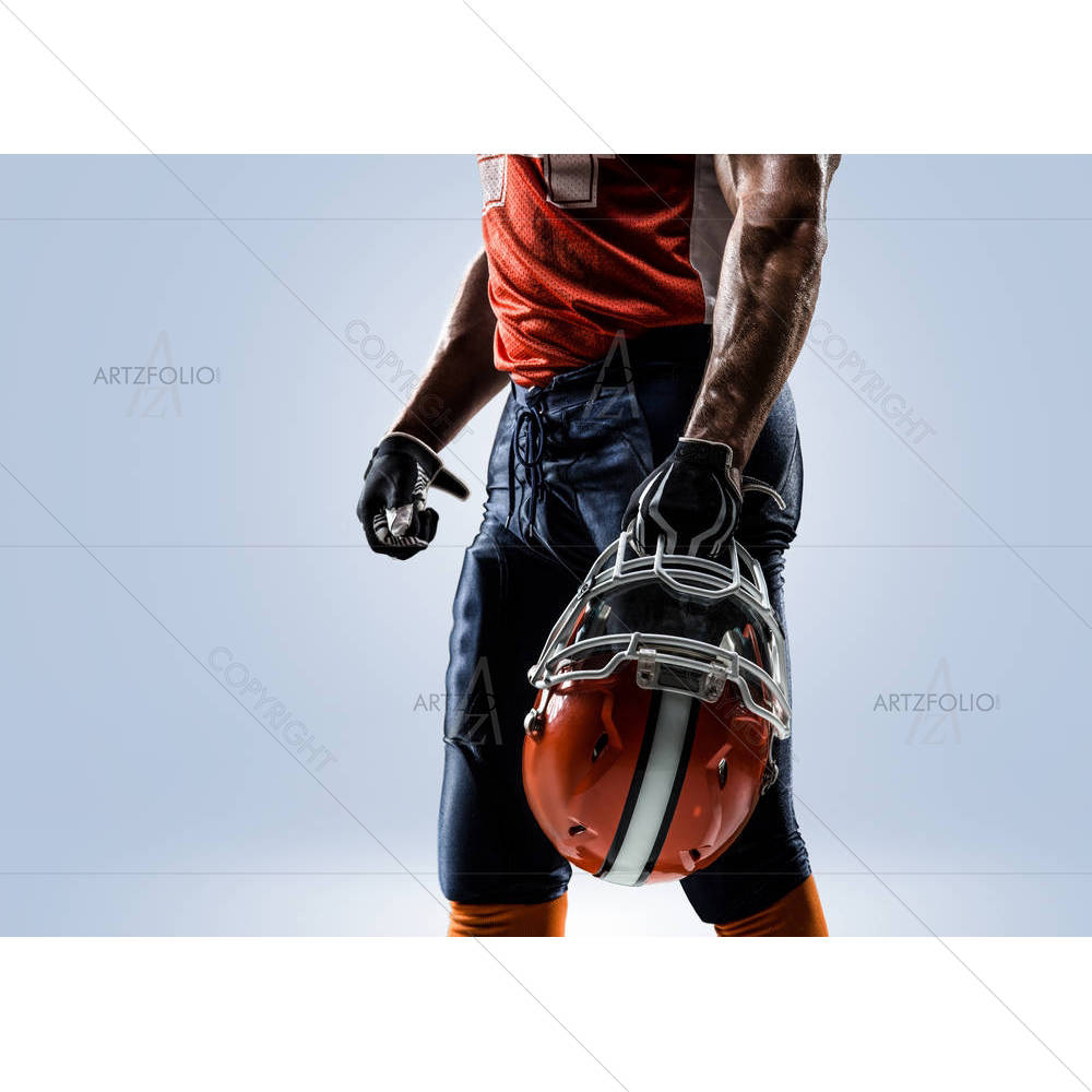 American Football Player in Action D1 — Adult custom art by ArtzFolio