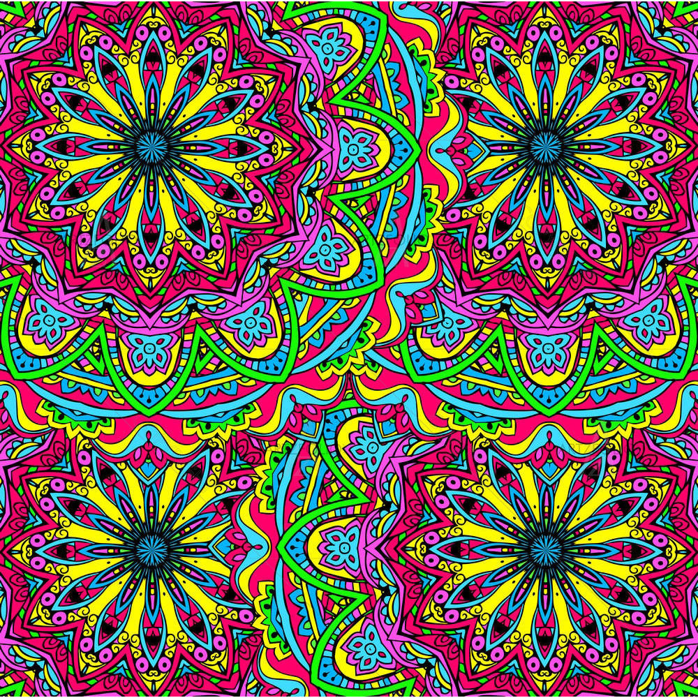 Traditional Motif Element D6 — Botanical custom art by ArtzFolio