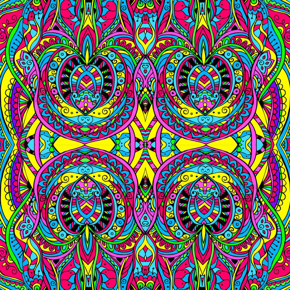 Traditional Motif Element D7 — Botanical custom art by ArtzFolio