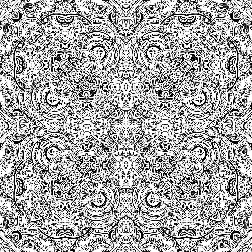 Traditional Motif Ornament D1 — custom-size art design 5006621