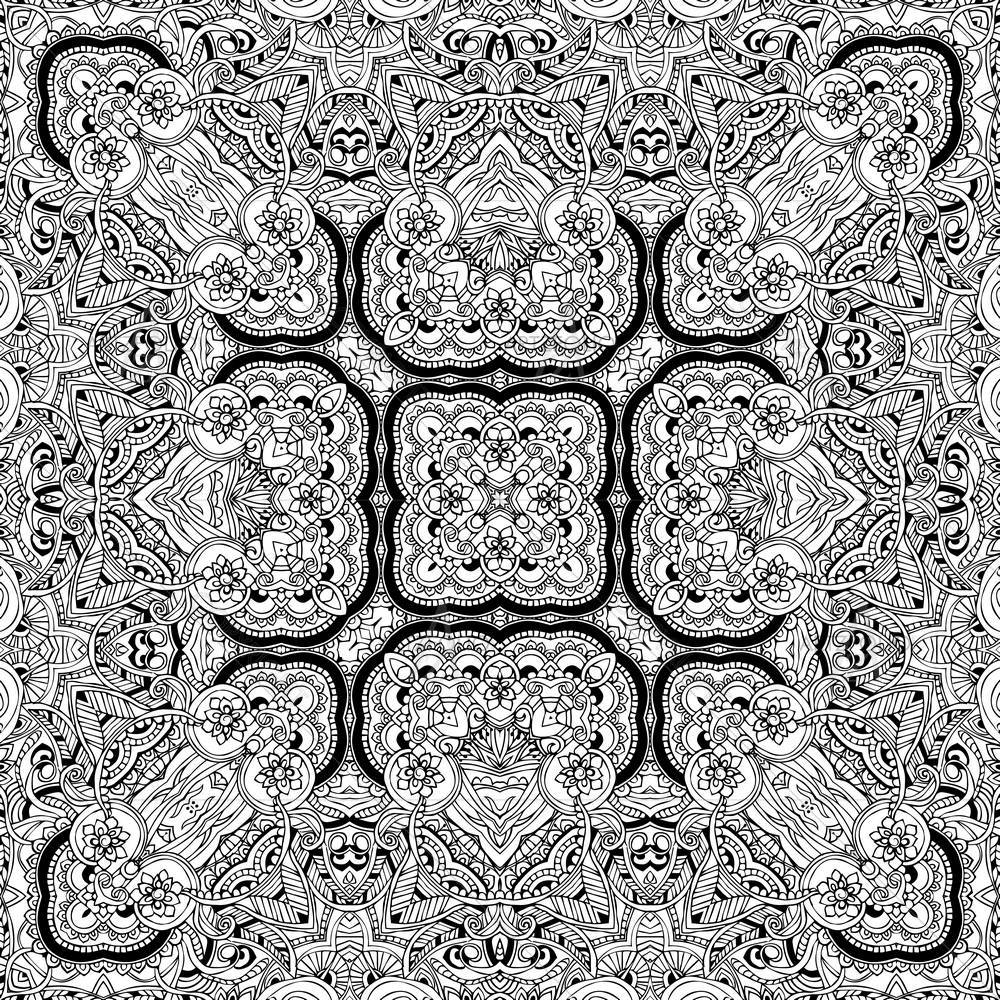 Traditional Motif Ornament D2 — custom-size art design 5006622