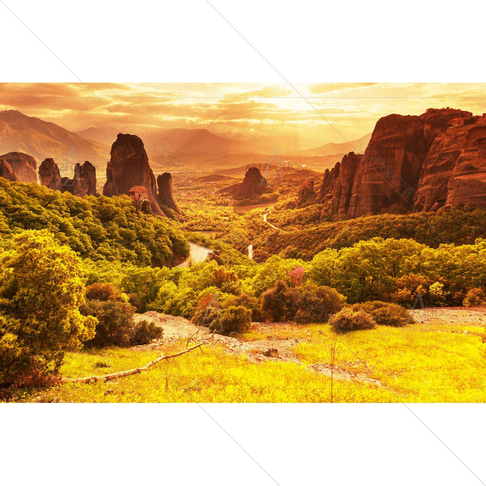 Meteora Monasteries In Greece — custom-size art design 5006676