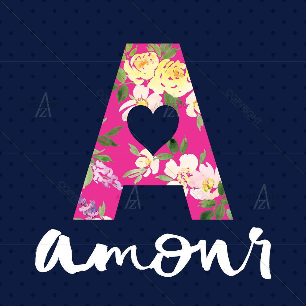 Amour Typography Graphics — custom-size art design 5006725