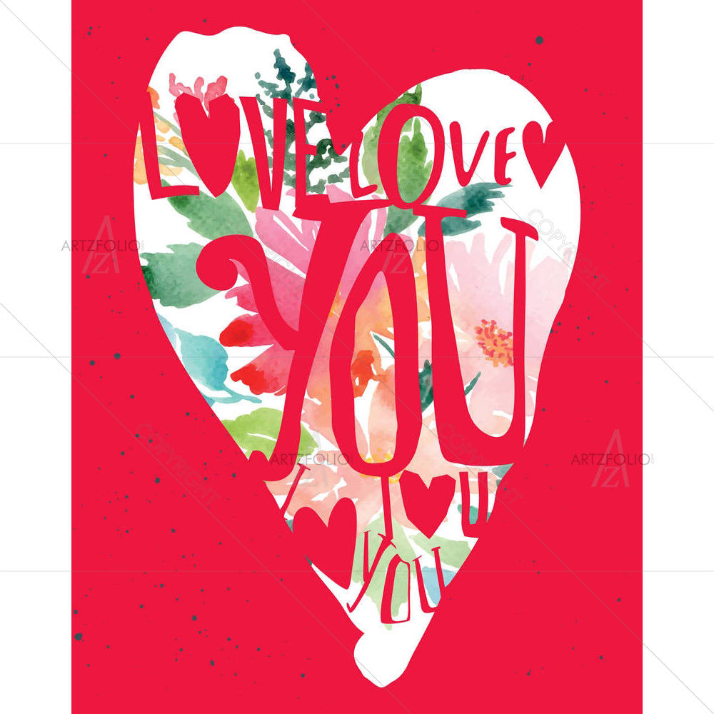 Watercolor Hand Lettering D2 — custom-size art design 5006729
