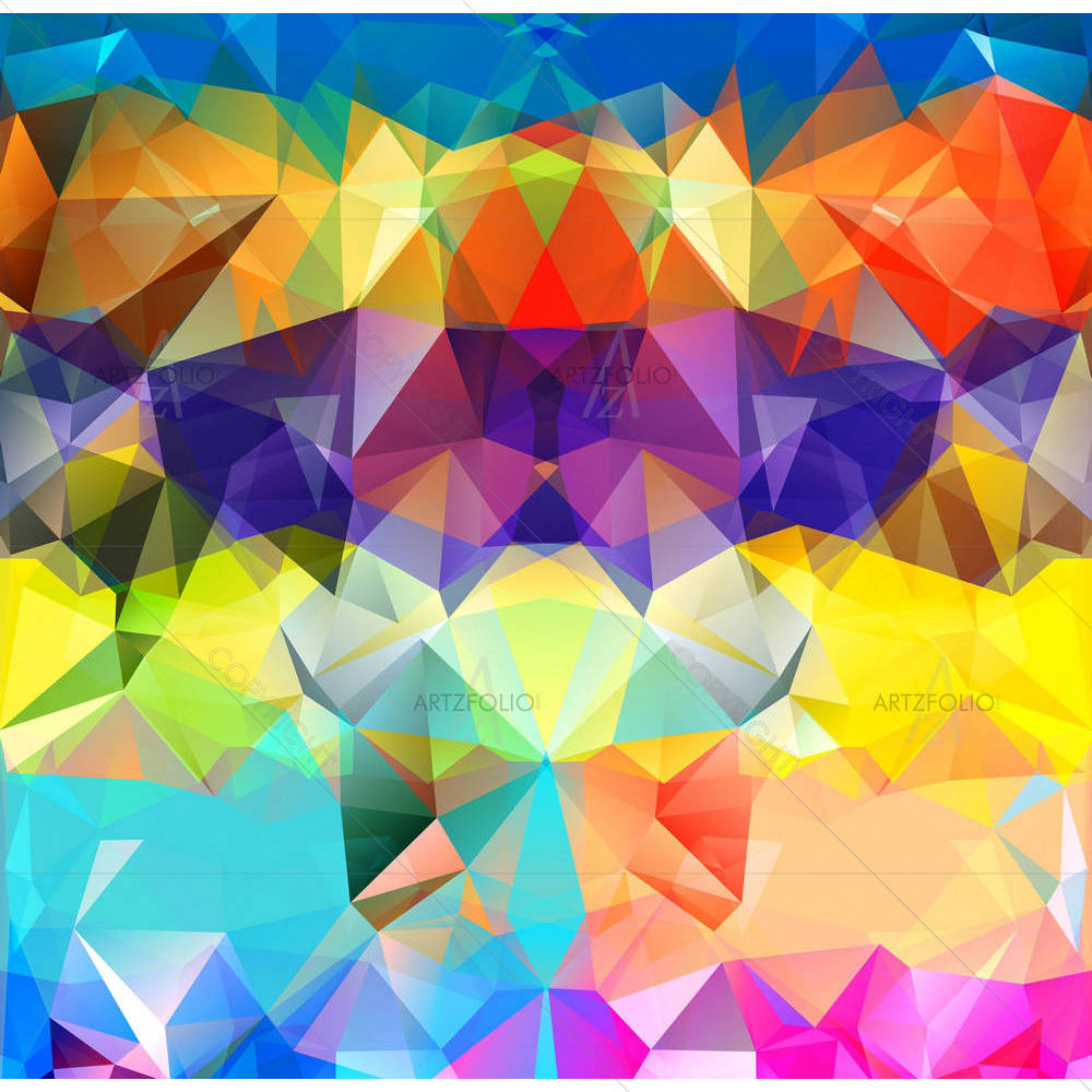 Abstract Geometric Triangles D1 — Abstract custom art by ArtzFolio