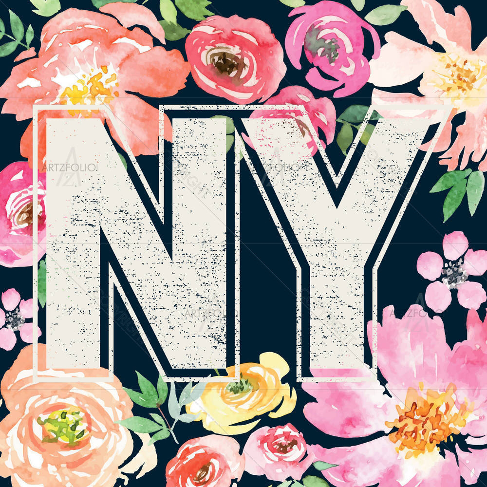 Watercolor New York — custom-size art design 5006735