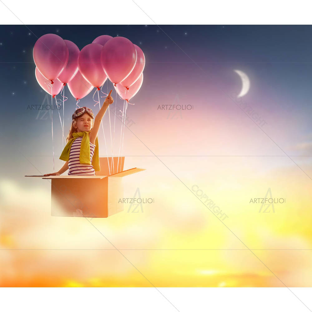 Child Preparing for Trip — Automobiles custom art by ArtzFolio