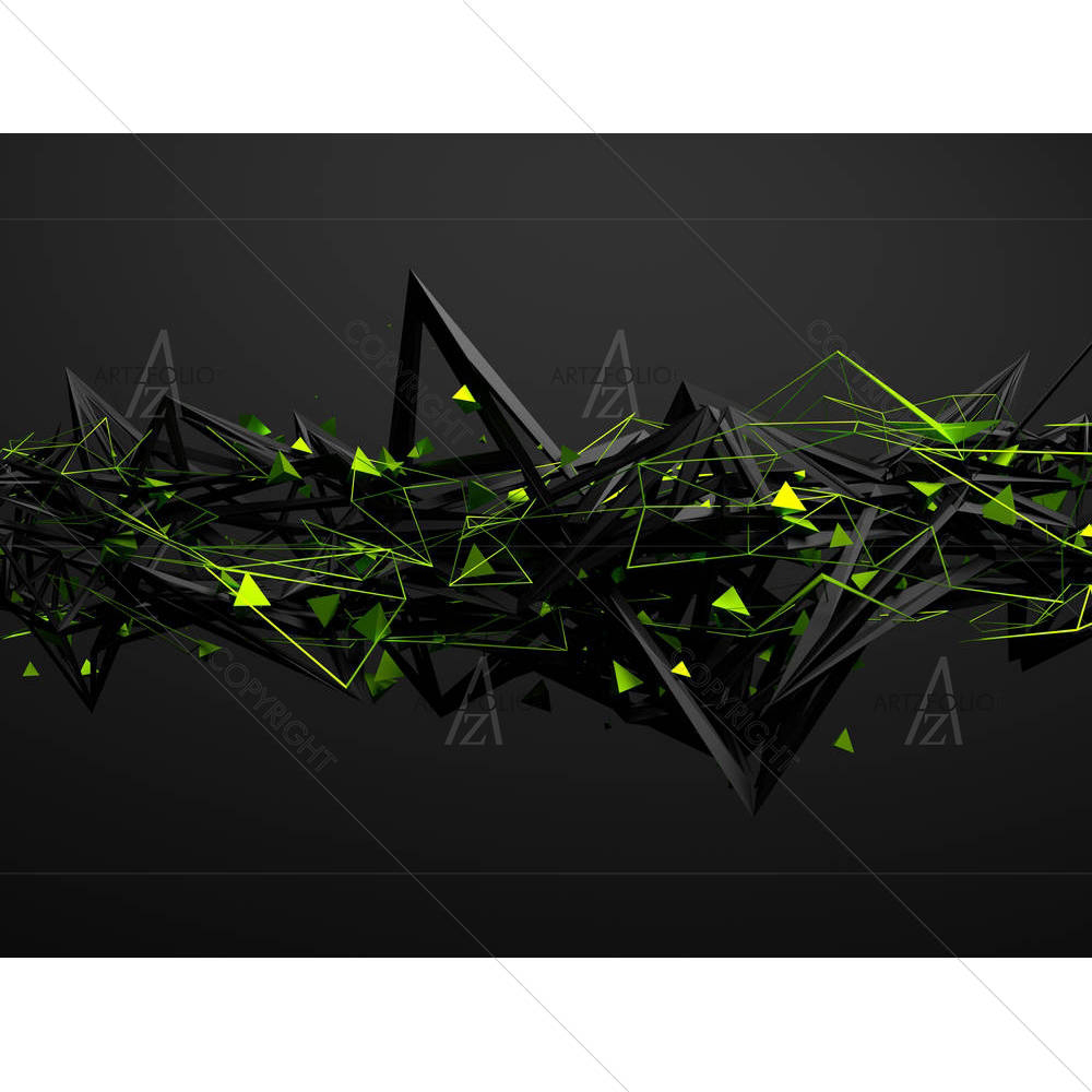 Futuristic Chaotic Structure — Abstract custom art by ArtzFolio