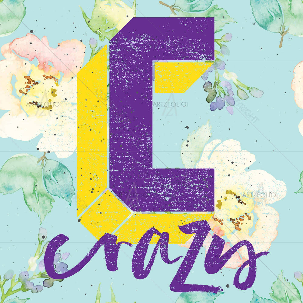 Watercolor Flowers D13 — custom-size art design 5006756