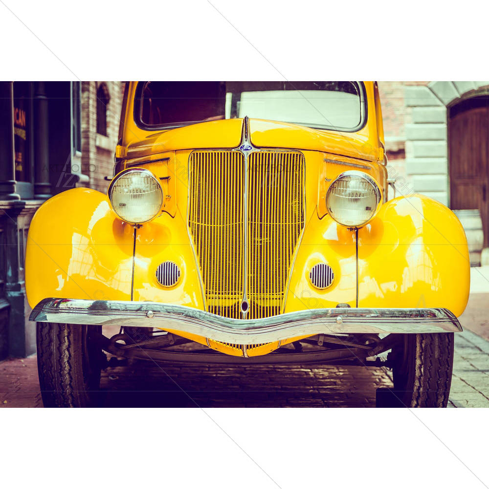 Vintage Car Headlight D1 — custom-size art design 5006762