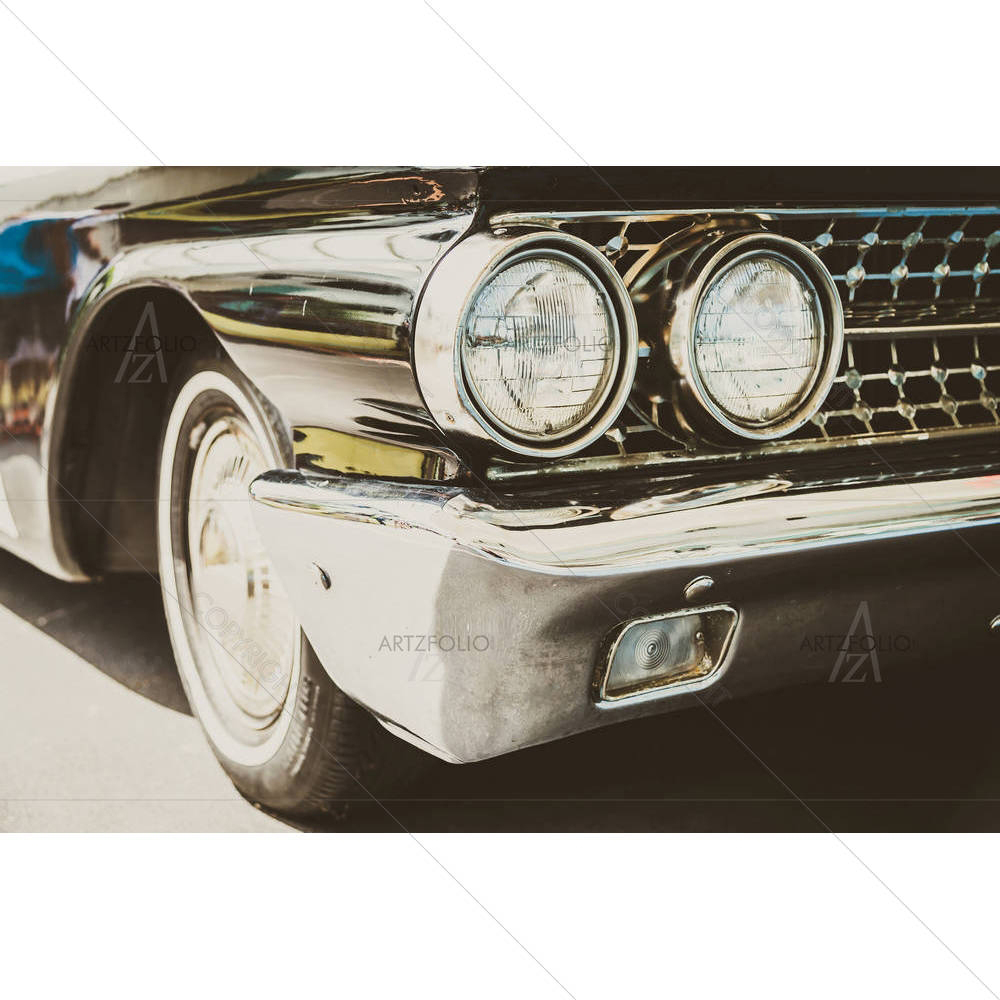 Vintage Car Headlight D2 — custom-size art design 5006763