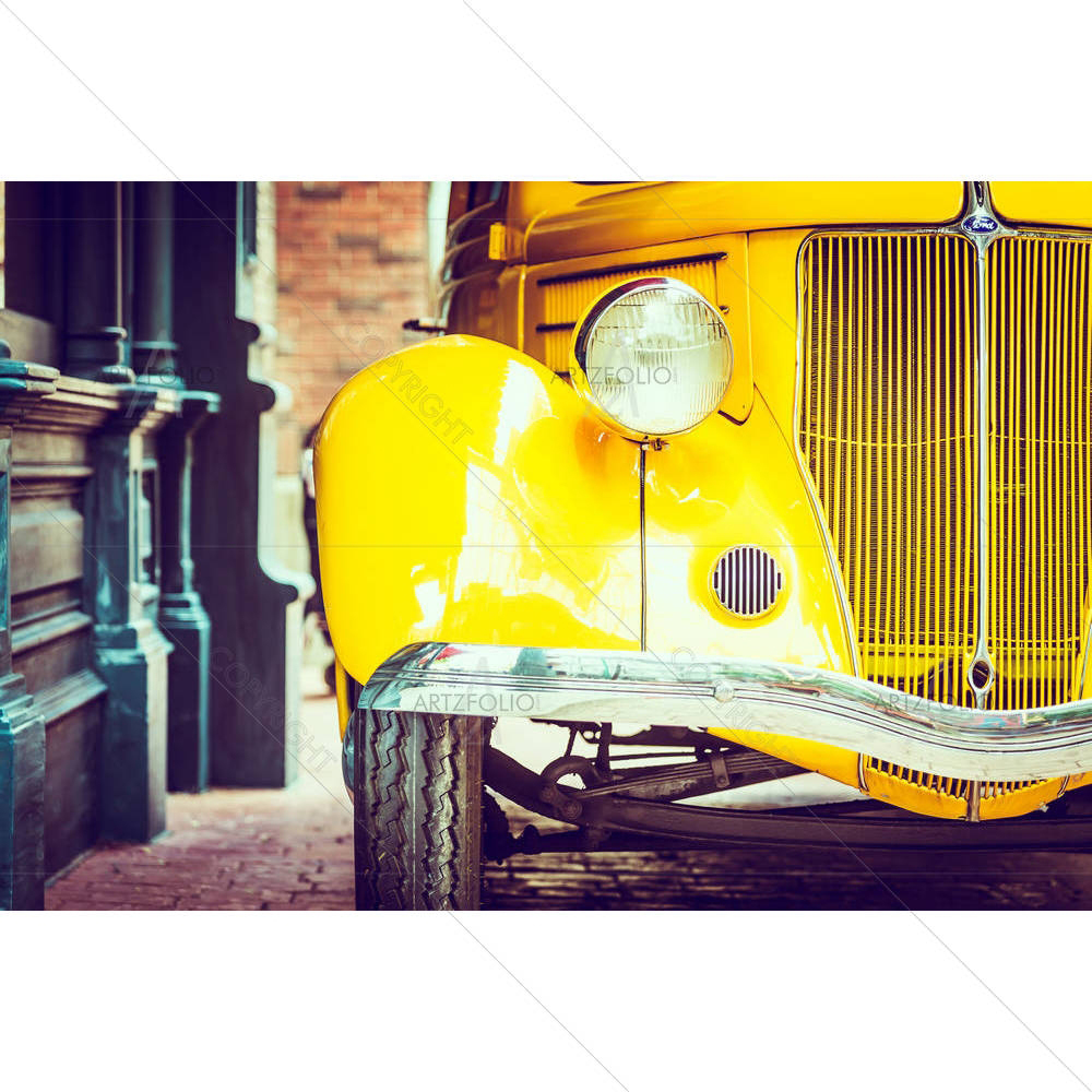 Vintage Car Headlight D3 — custom-size art design 5006766