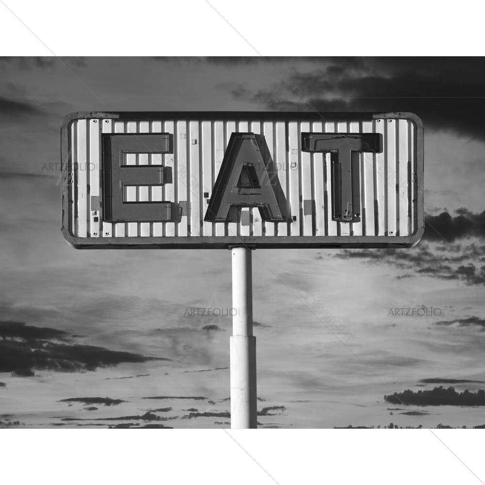 Old Eat Sign — Ancient custom art by ArtzFolio