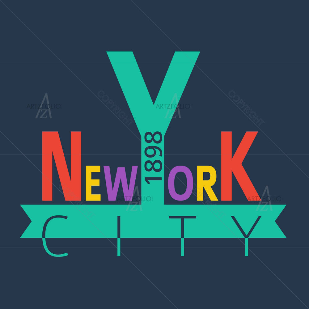 New York, USA D3 — custom-size art design 5006840