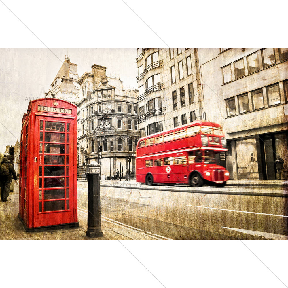 Fleet Street, London UK — custom-size art design 5006841