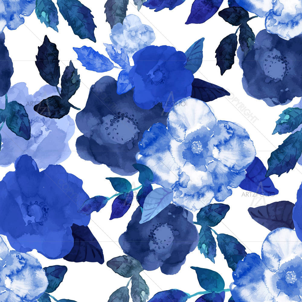 Watercolor Abstract D1 — Botanical custom art by ArtzFolio