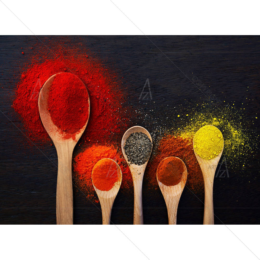Image of Spoon Filled With Spices D2 — custom-size art design 5006879
