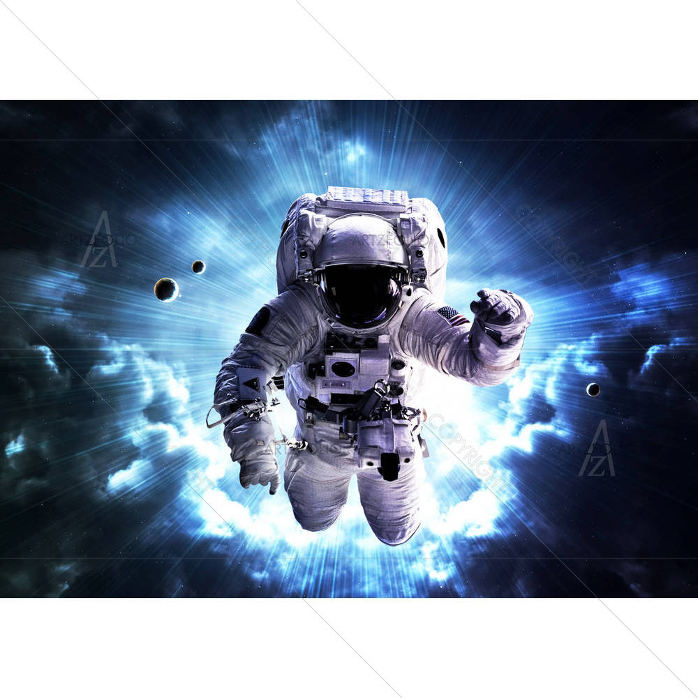 Astronaut Floats Above Billions Of Stars D1 — custom-size art design 5006884