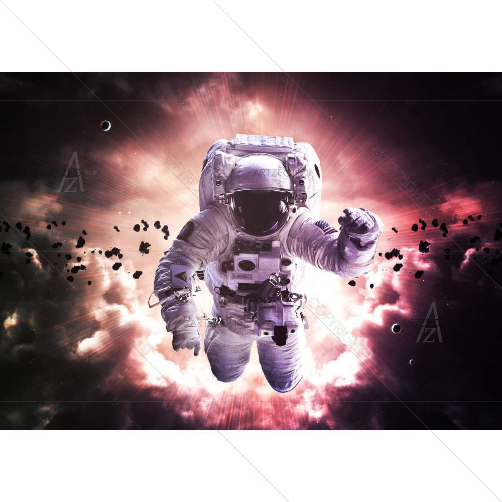 Astronaut Floats Above Billions Of Stars D2 — Abstract custom art by ArtzFolio