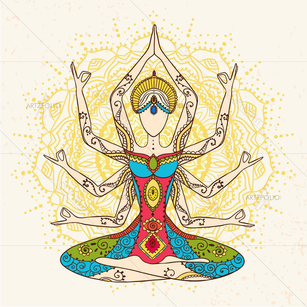 Traditional Indian Arabic Art D5 — Devotional custom art by ArtzFolio