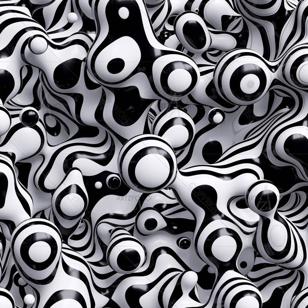 Abstract Zebra Balls — custom-size art design 5006904