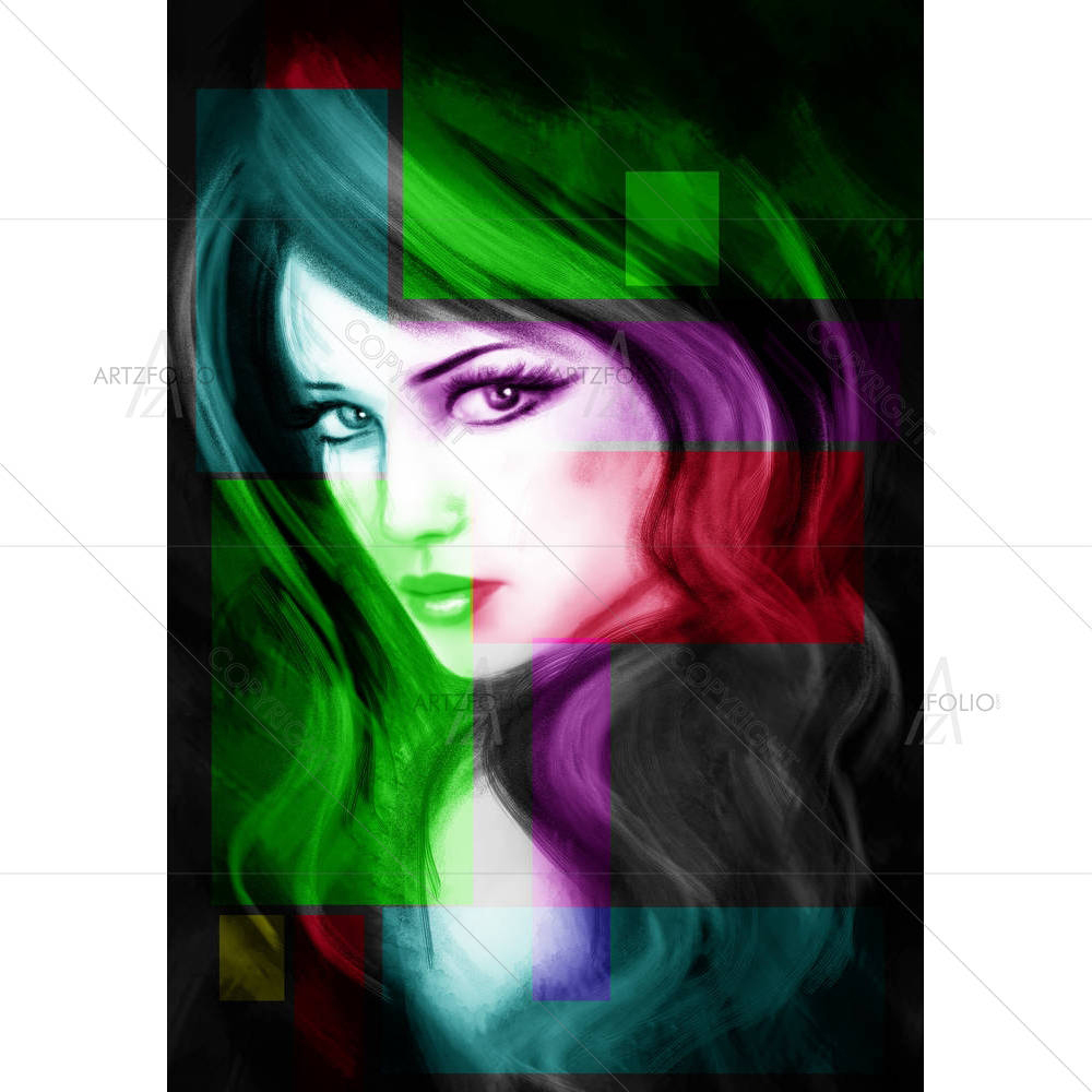 Woman Portrait D14 — Portraits Portrait custom art by ArtzFolio