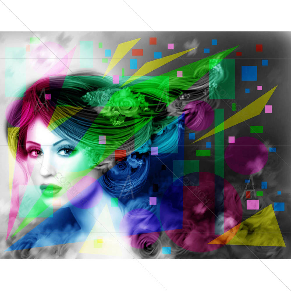 Abstract Woman — Botanical custom art by ArtzFolio