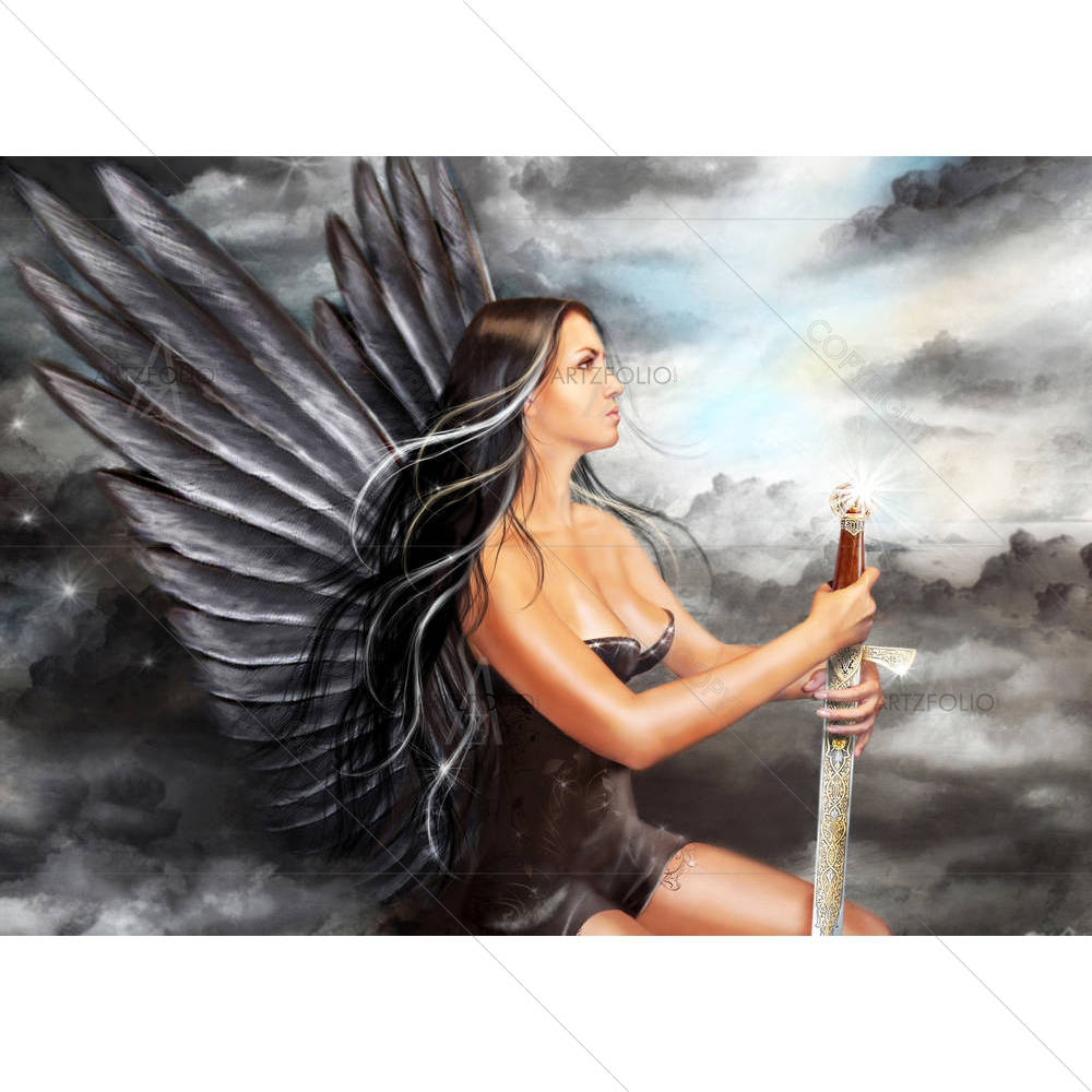Black Angel — custom-size art design 5006911