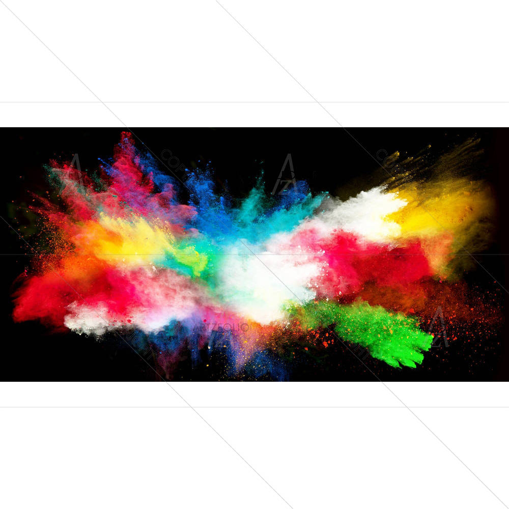Colorful Powder Splash D1 — custom-size art design 5006917