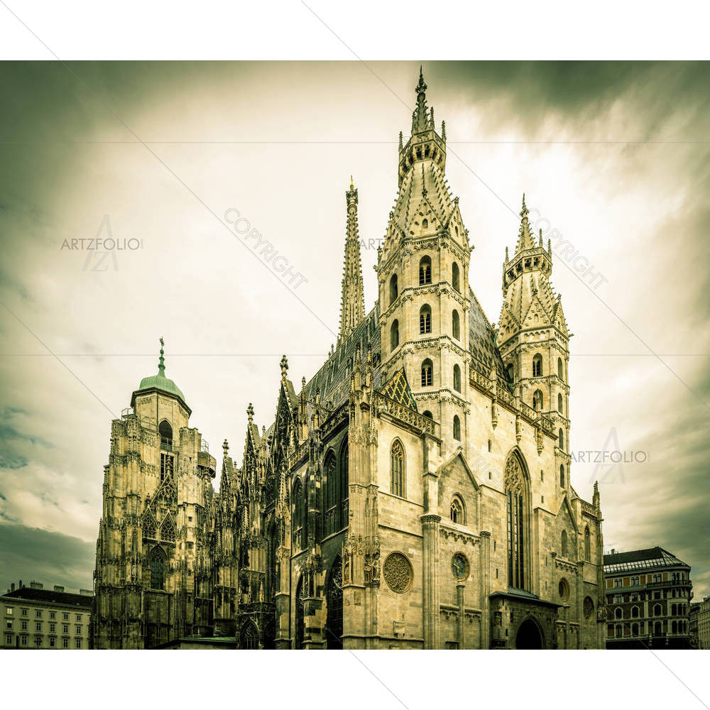 St. Stephen's Cathedral, Vienna, Austria's Capital — Devotional custom art by ArtzFolio