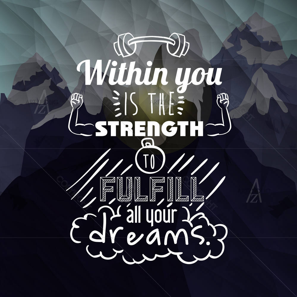 Motivational Quote D18 — custom-size art design 5006944