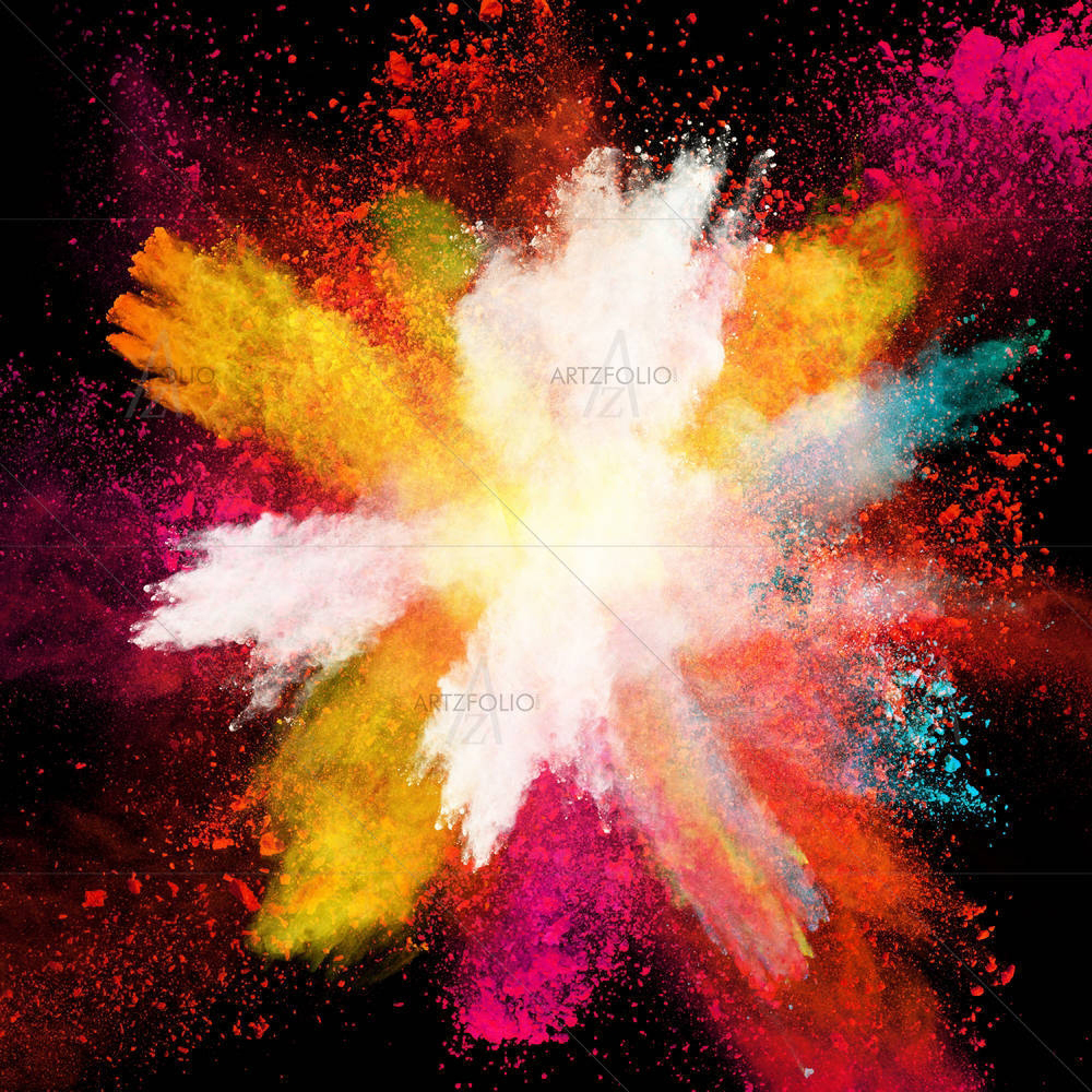 Colorful Powder Splash D3 — custom-size art design 5006991